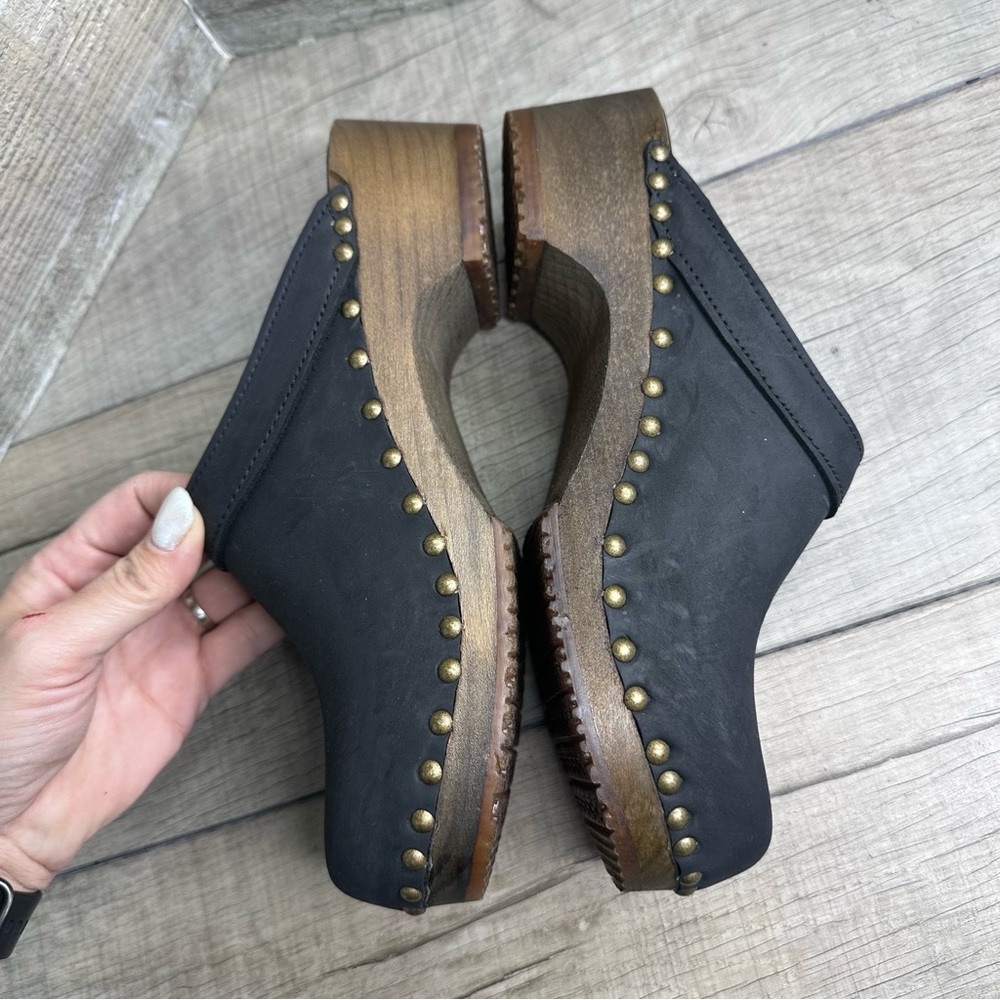 Sandgrens Athens studded clog mule Black Size‎ 41 10-10.5 Us - Picture 5 of 10